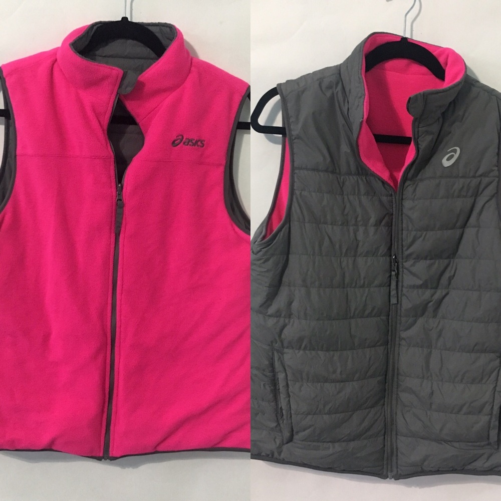 ASICS reversible fleece vest